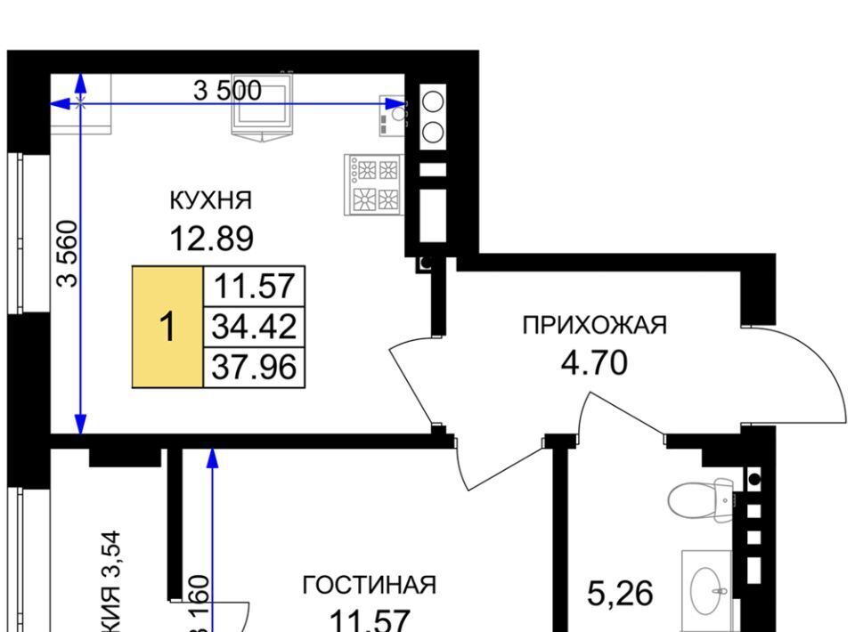 квартира р-н Гурьевский г Гурьевск ЖК «Включи» фото 1