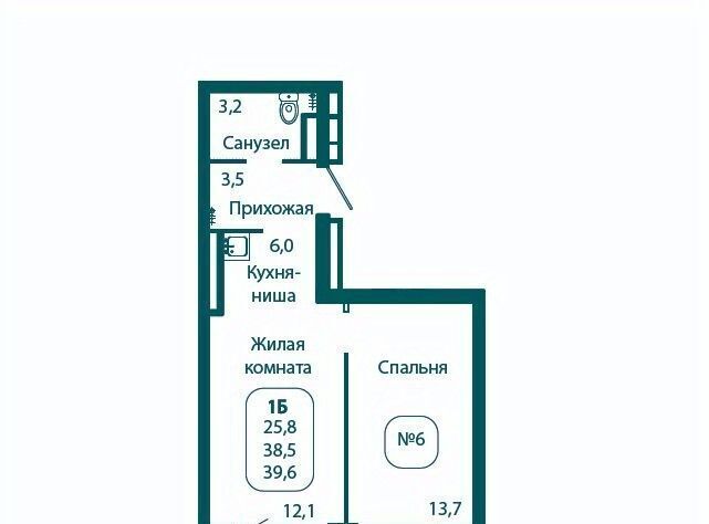 квартира городской округ Солнечногорск рп Андреевка ЖК «Андреевка» 5 Зеленоград — Крюково фото 1