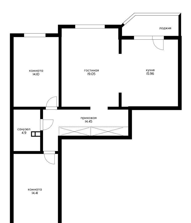 квартира г Краснодар р-н Прикубанский ул им. Героя Яцкова И.В. 19 фото 13