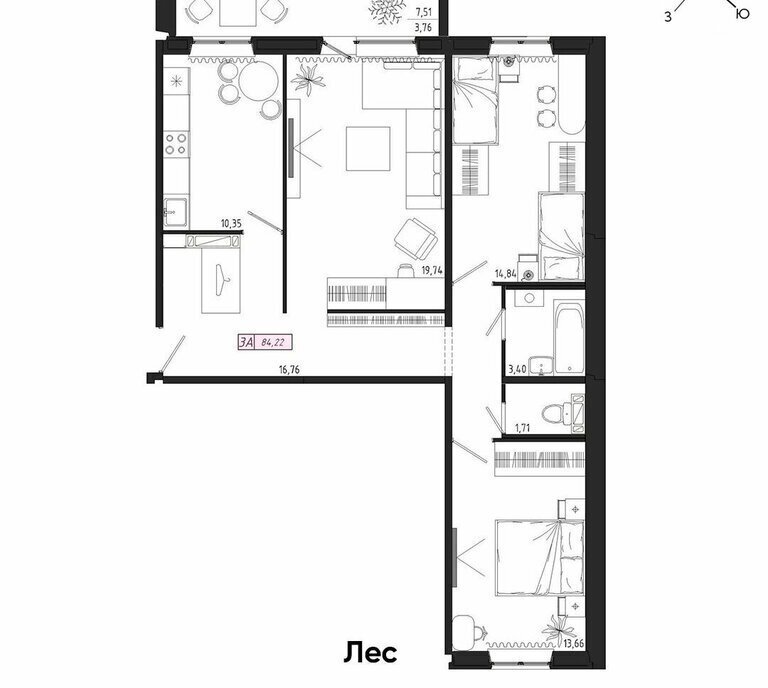 квартира г Томск тракт Иркутский 185б фото 1