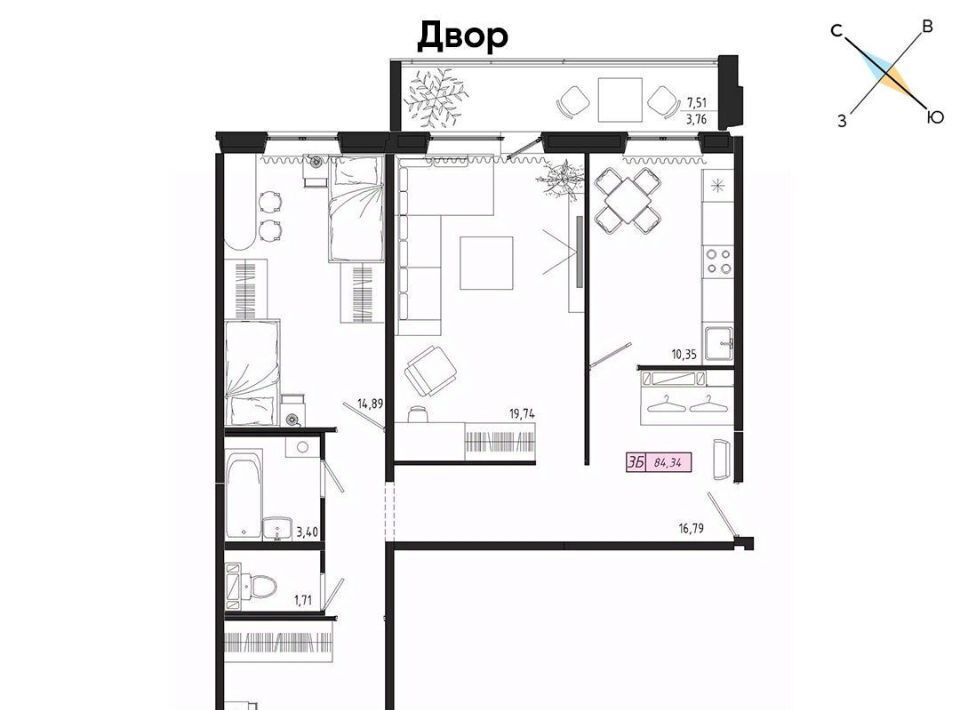 квартира г Томск р-н Октябрьский тракт Иркутский 185б фото 1