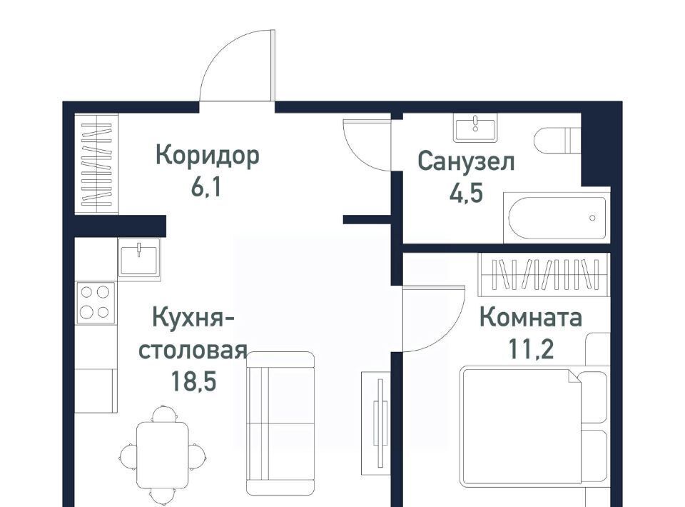 квартира р-н Сосновский п Пригородный ул Ласковая 2 Кременкульское с/пос фото 1