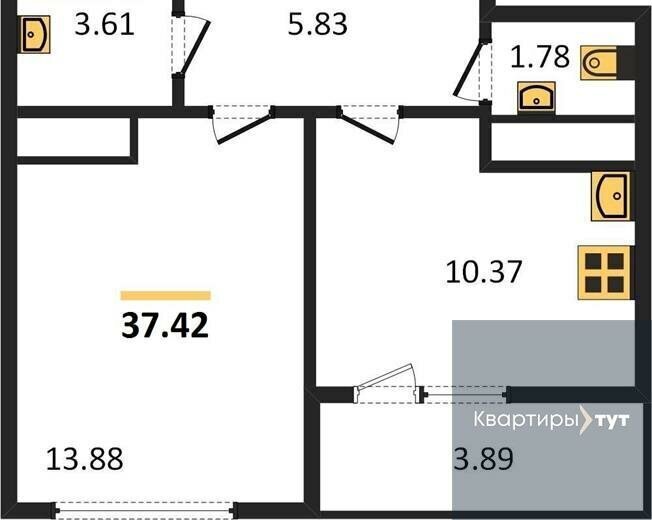 квартира г Воронеж р-н Центральный ул Средне-Московская 60 фото 1