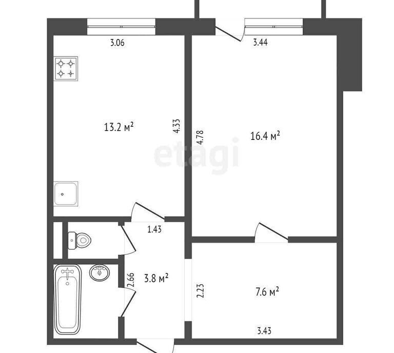 квартира г Тюмень ул Широтная 104к/1 фото 17