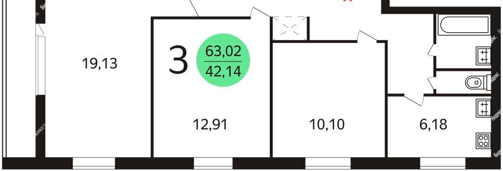 квартира г Москва метро Беляево ул Академика Волгина 29к/2 фото 1