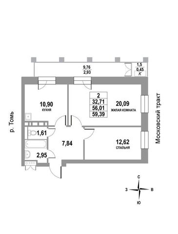 г Томск р-н Кировский тракт Московский 4 д. 109Б фото