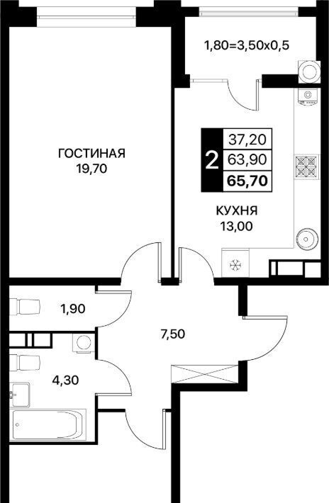 квартира г Ростов-на-Дону р-н Первомайский ЖК «Сияние Квартал на Шолохова» фото 1