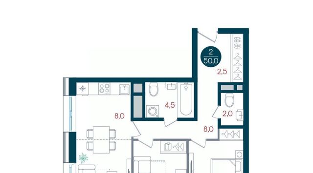 квартира метро Кантемировская дом 51 ЖК «РУСИЧ-Кантемировский» фото