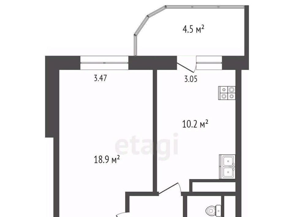 квартира г Калуга р-н Октябрьский ул Дружбы 6к/2 фото 20