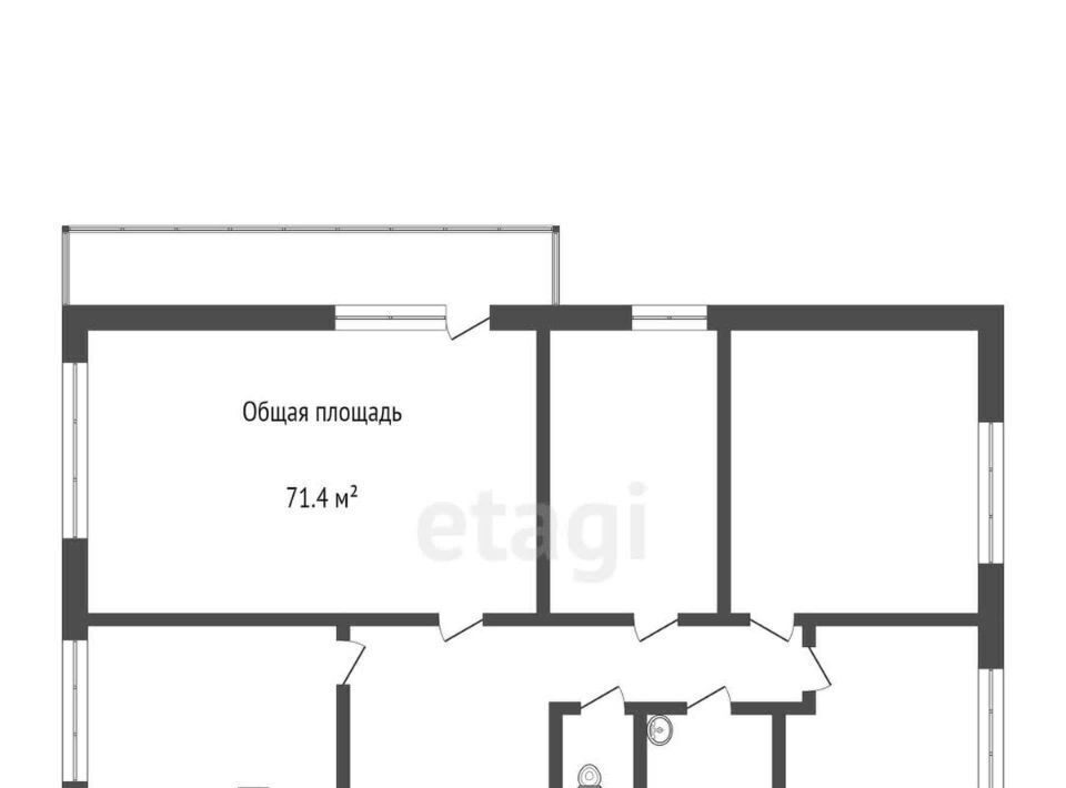 квартира г Томск р-н Октябрьский тракт Иркутский 57 фото 29