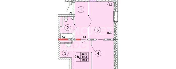 квартира г Абакан ул Кирова 185к/3 фото 21