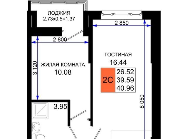 квартира р-н Октябрьский ЖК «Октябрь Парк» фото