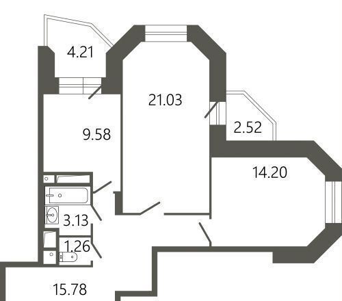 квартира г Подольск мкр Климовск ЖК «‎Мессиер 18» Климовск фото 1