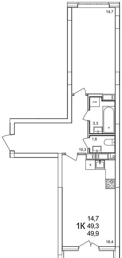 квартира г Нижний Новгород фото 15