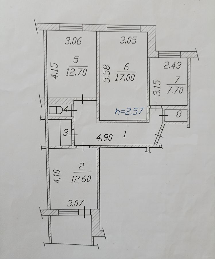 квартира г Чебоксары р-н Калининский ул Кадыкова 21 фото 9