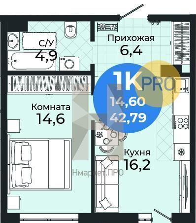 квартира г Новосибирск р-н Кировский ЖК «Семейный квартал» фото 2