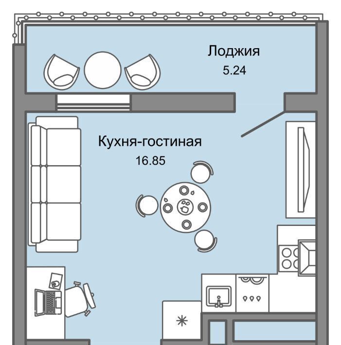 квартира г Ульяновск р-н Заволжский Новый Город 10-й кв-л, Улла жилой комплекс фото 1