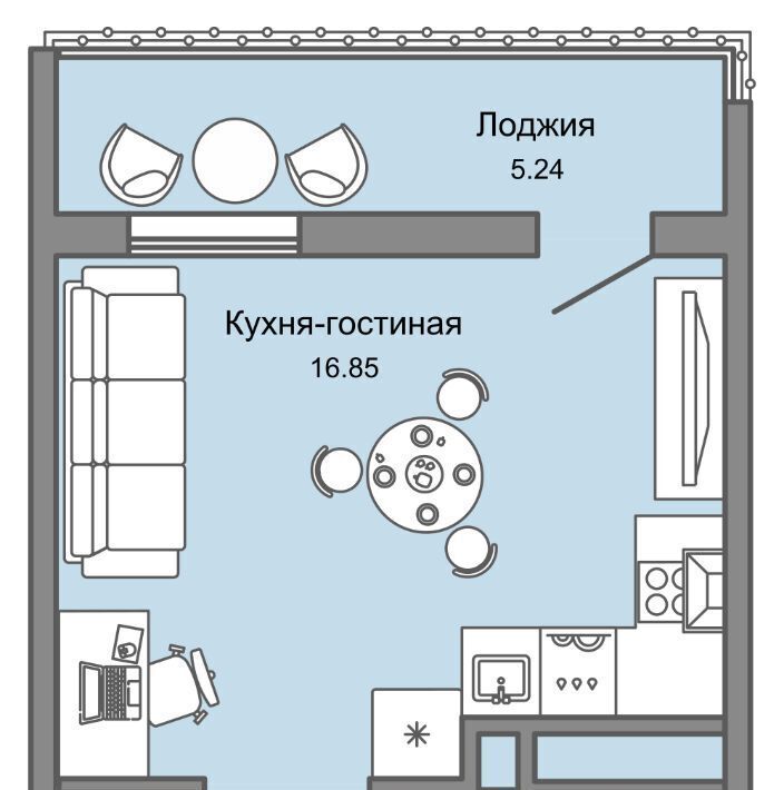 квартира г Ульяновск р-н Заволжский Новый Город 10-й кв-л, Улла жилой комплекс фото 1