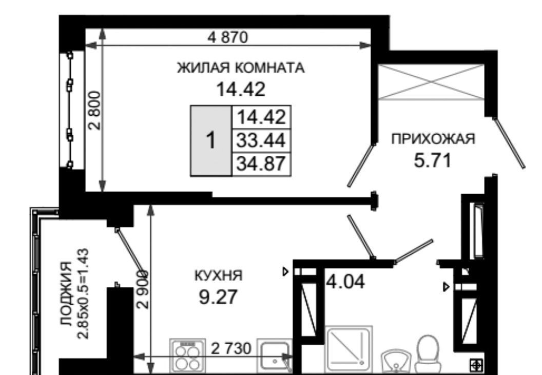 квартира г Ростов-на-Дону р-н Октябрьский ЖК «Октябрь Парк» фото 2