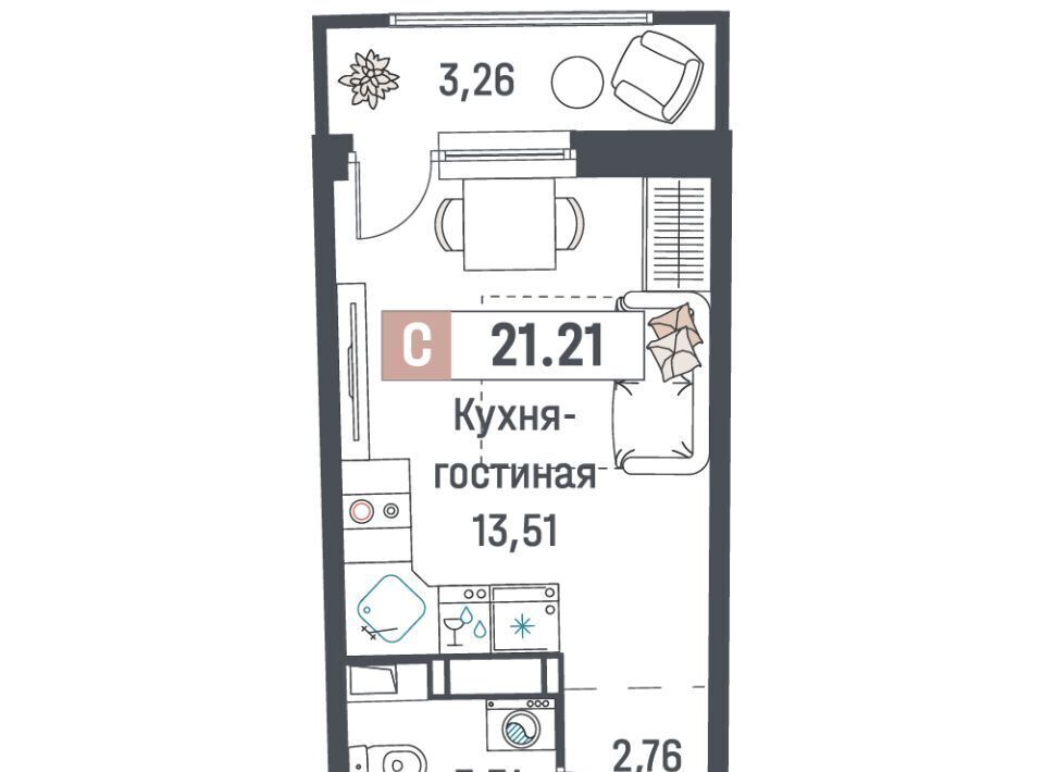 квартира р-н Всеволожский г Мурино ЖК «Авиатор» Девяткино фото 1