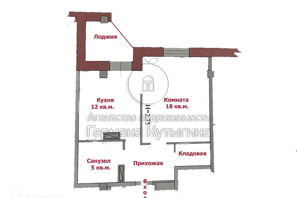 квартира г Волгоград р-н Ворошиловский ул Баррикадная 19а городской округ Волгоград фото 10