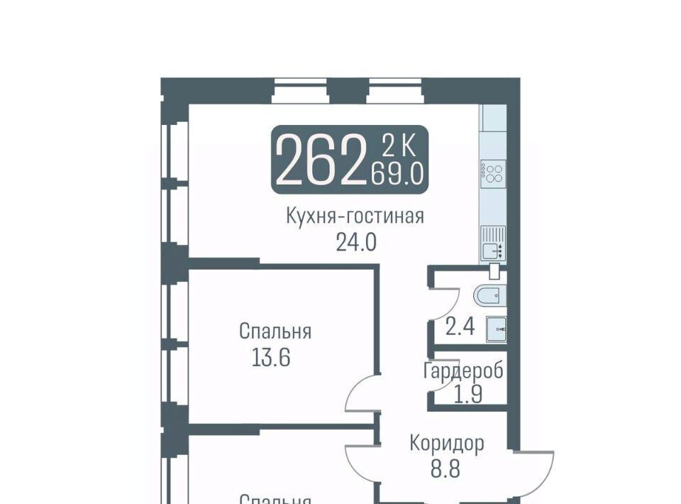 квартира г Новосибирск Студенческая ул Немировича-Данченко 145с/1 фото 1