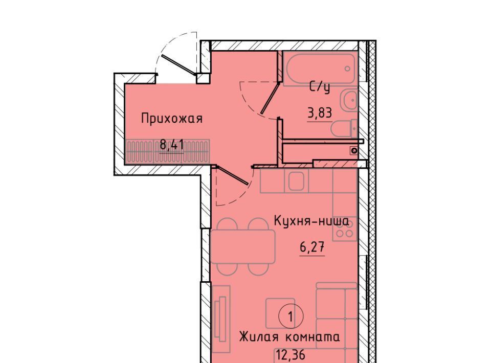 квартира г Екатеринбург р-н Ленинский Чкаловская ул Машинная 1в/2 фото 1