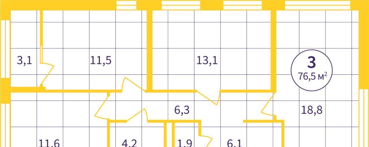 квартира г Екатеринбург Геологическая ЖК «Астон. Реформа» фото 2