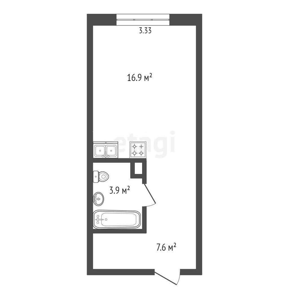 квартира р-н Приморский п Талаги 45 к 1, Архангельск фото 15