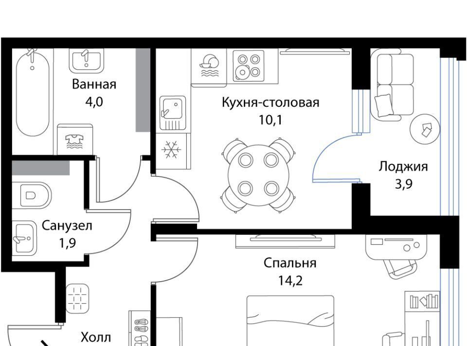 квартира р-н Ломоносовский д Ольгино Низинское с/пос, Проспект Ветеранов, Экография жилой комплекс фото 1