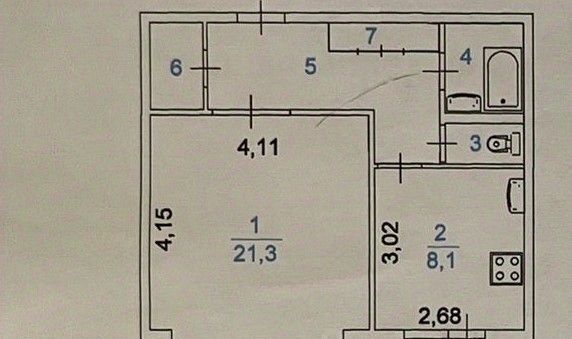 квартира г Сургут ул Лермонтова 4 13А фото 2