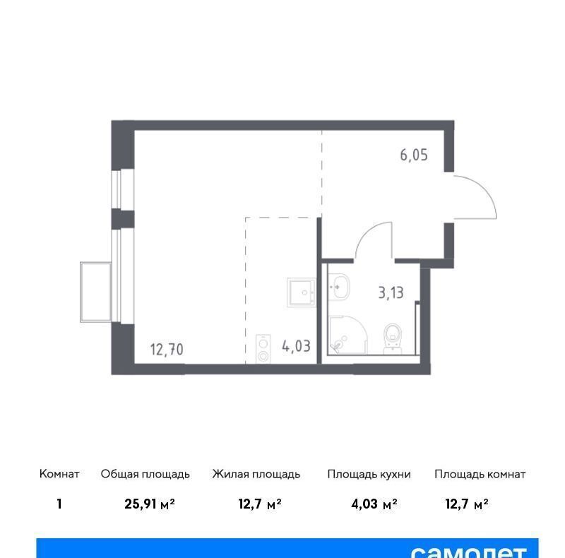 квартира г Видное микрорайон Пригород Лесное, ЖК «Пригород Лесное» фото 1