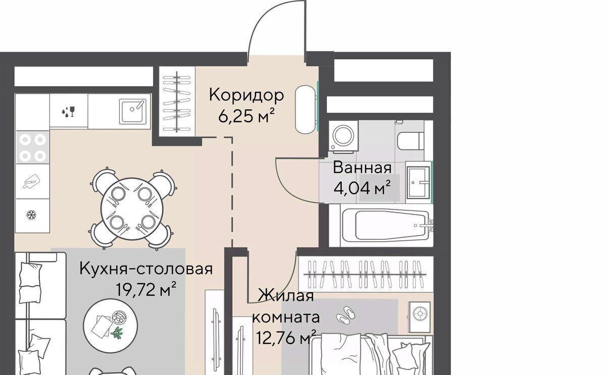 квартира г Екатеринбург Эльмаш ЖК Изумрудный Бор Проспект Космонавтов, жилрайон фото 1