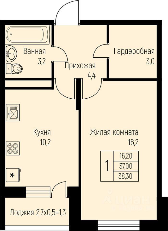 квартира г Краснодар р-н Прикубанский ЖК Берёзовый Зелёная улица фото 1