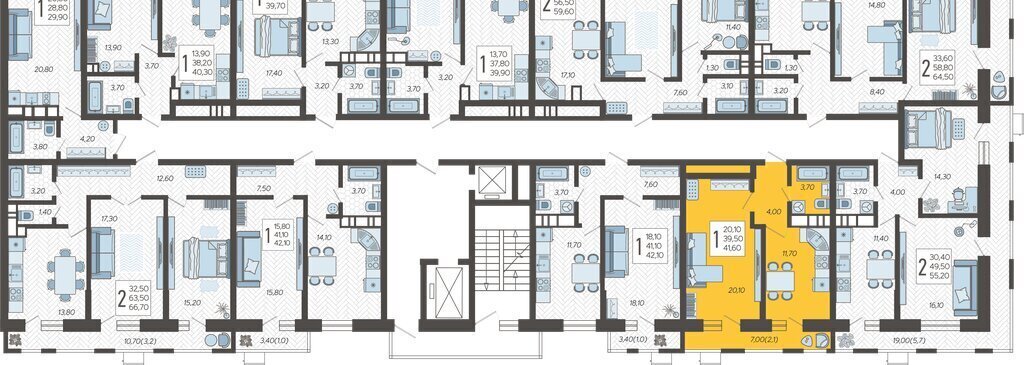 квартира г Краснодар р-н Прикубанский микрорайон 9-й километр ЖК Небо фото 2