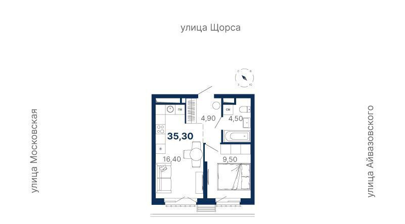 квартира г Екатеринбург Чкаловская ул Мартовская 249/2 фото 1