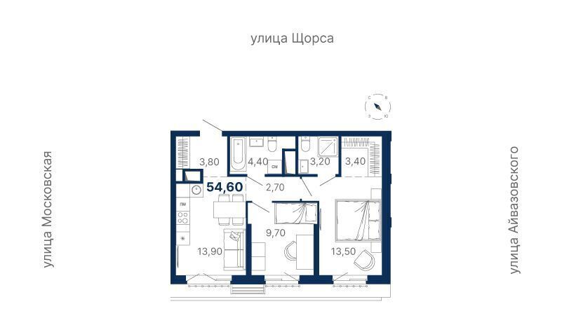 квартира г Екатеринбург Чкаловская ул Мартовская 249/2 фото 1