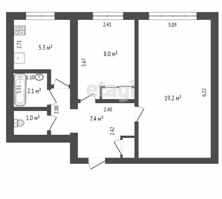 квартира г Самара п Мехзавод Безымянка ЖК Самара 3 квартал, 5-й фото 5