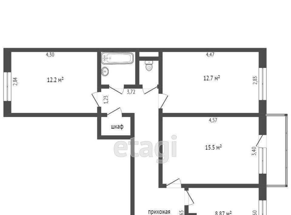 квартира г Усинск ул Молодежная 35 фото 18