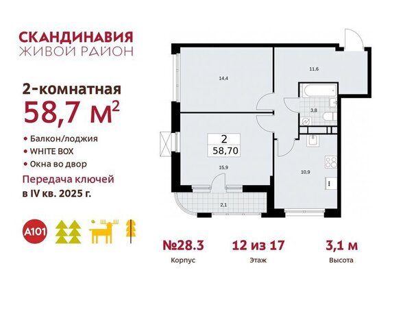 р-н квартал № 160 метро Коммунарка поселение Сосенское фото