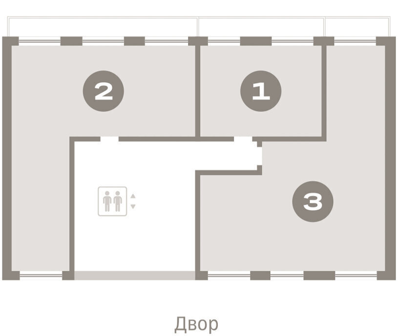 квартира г Омск р-н Кировский Кварталы Драверта Кировский АО фото 2