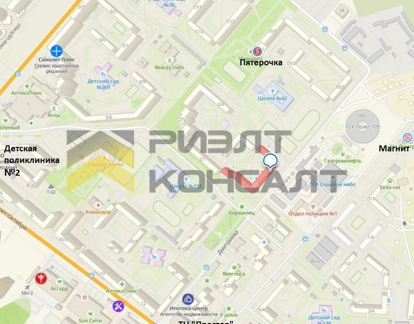 квартира г Омск ул Дмитриева 2/1 Омский район фото 6