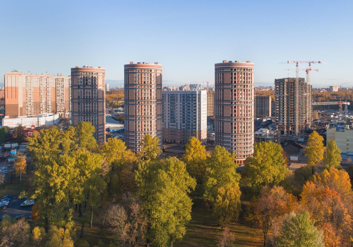 квартира г Санкт-Петербург метро Пионерская пр-кт Богатырский 2а ЖК «Приморский квартал» округ Комендантский аэродром фото 1