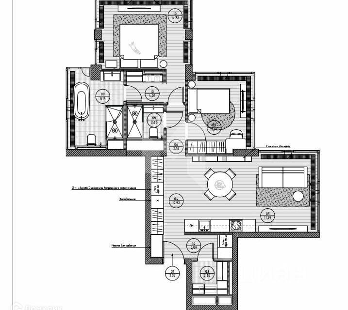 квартира г Москва пл Славянская 2/5с 1 Центральный административный округ фото 2