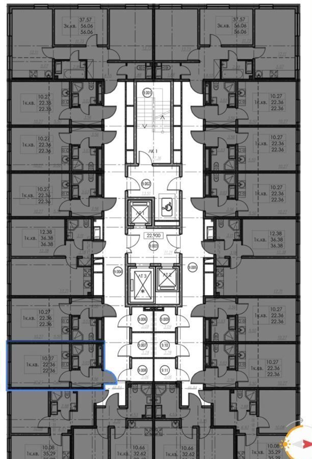 квартира г Санкт-Петербург метро Автово ул Маршала Казакова 1 корп. 2, д. 26 фото 4