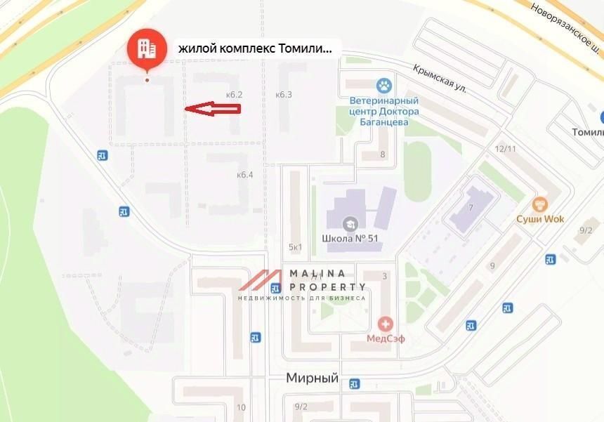 торговое помещение городской округ Люберцы п Мирный ЖК Томилино Парк Котельники, к 6. 1 фото 5