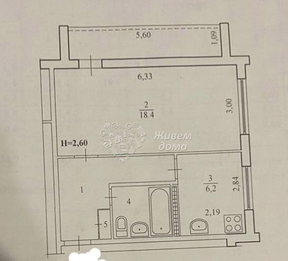 квартира г Волгоград р-н Краснооктябрьский ул им. Кузнецова 63/1 фото 22