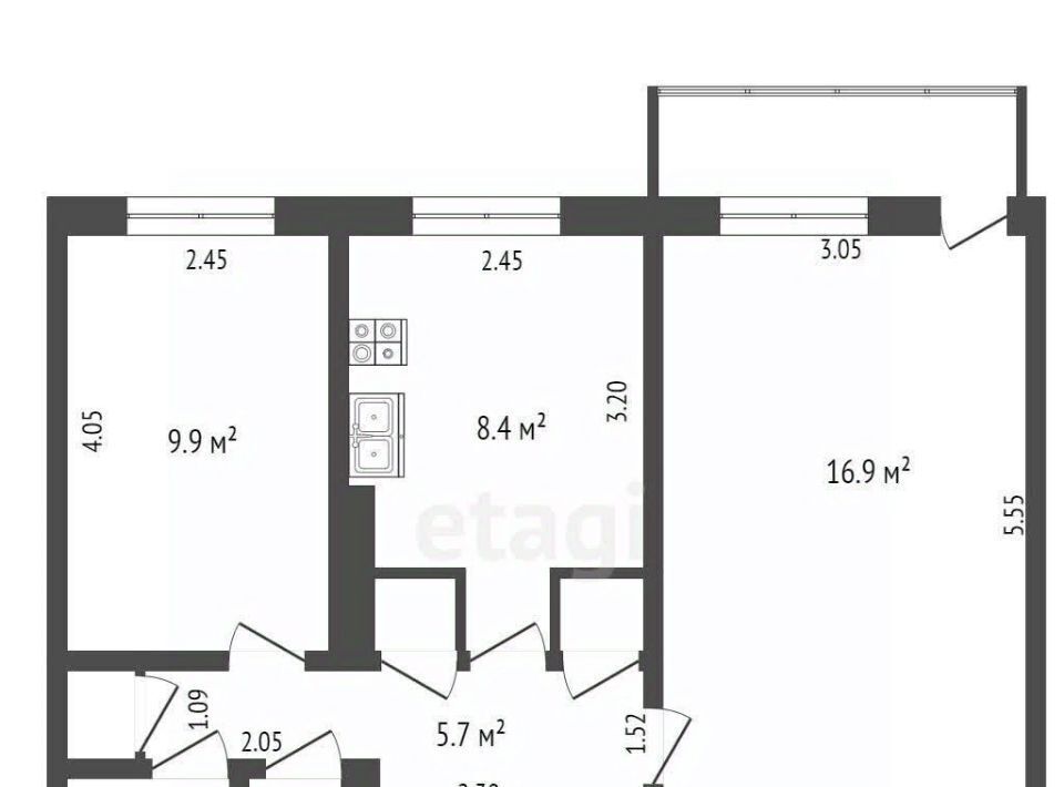 квартира г Якутск ул Можайского 17/6 фото 8