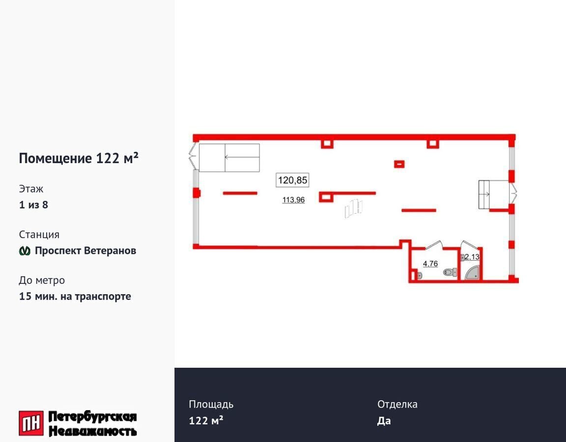 свободного назначения г Санкт-Петербург р-н Красносельский пр-кт Будённого 19к/1 фото 1