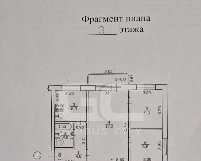 квартира г Брянск р-н Бежицкий ул Молодой Гвардии 85 фото 20